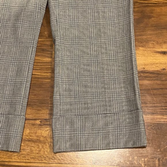 Express Design Studio Editor grey checkered crop dress pants - Picture 2 of 7